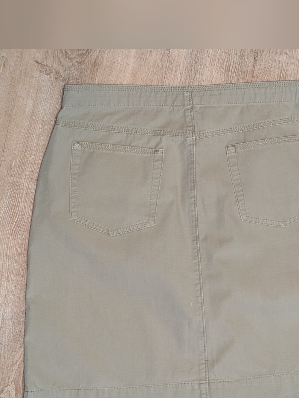 Woolrich Cotton Khaki Skirt Size 8 - Picture 2 of 6